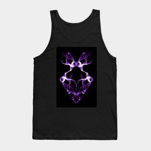 Smoke Art Abstract design ant head (purple) Tank Top